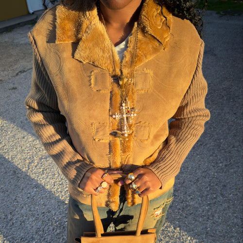 Pearls Necklace Gold Conjunto